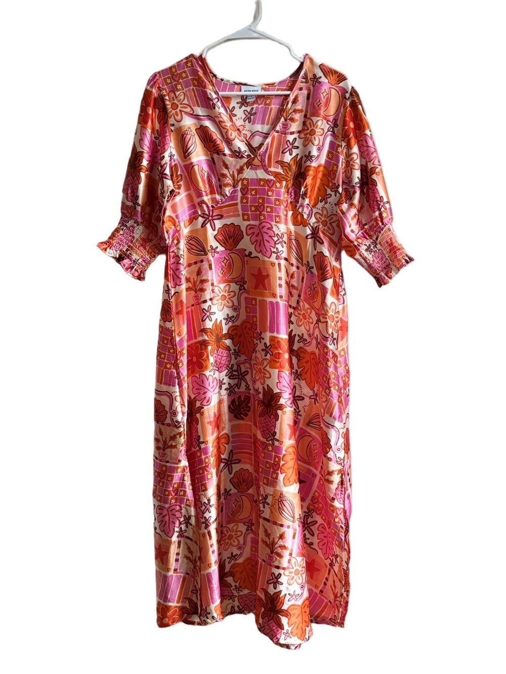 NEON ROSE Boho Maxi Dress